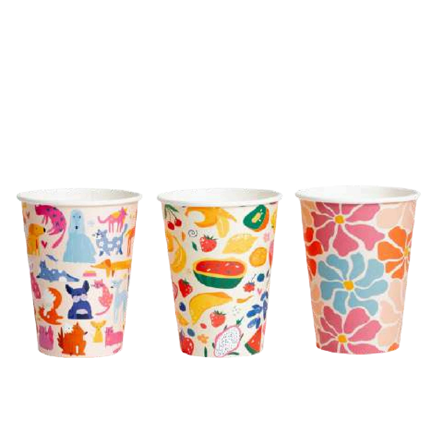 12oz Truly Eco Creative Cafe AS5810 home compostable coffee cup with artistic design by Natureware