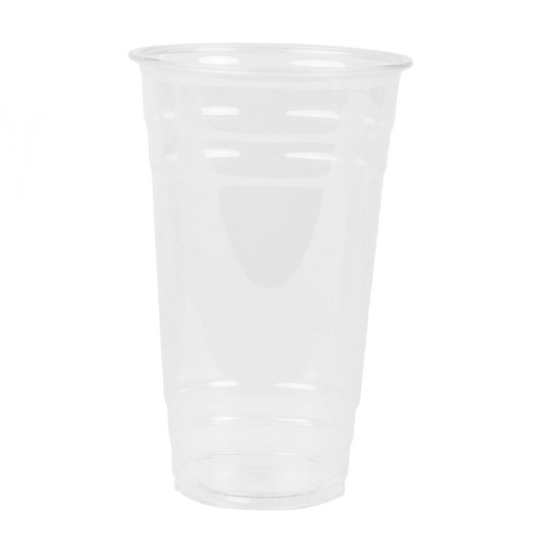 24oz (710ml) Recycleway rPET clear cup with 80% recycled content and 98mm rim for cold beverages by Natureware
