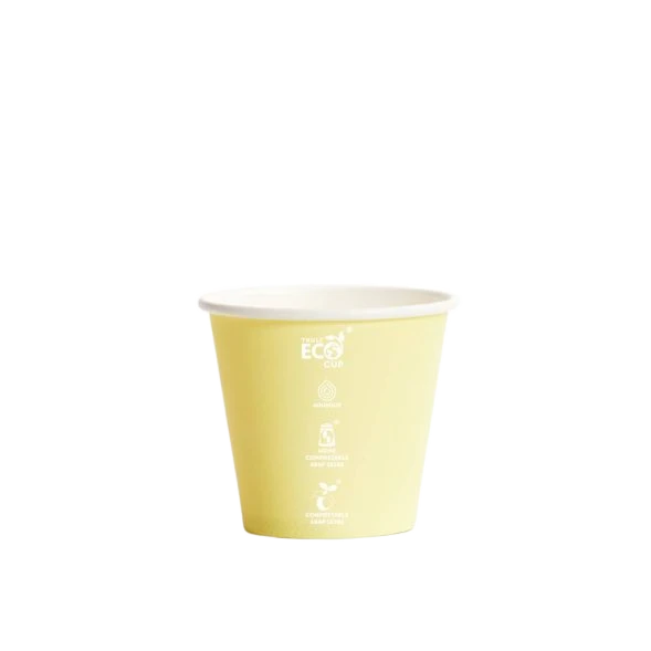 8oz Truly Eco Pastel AS5810 home compostable coffee cup with aqueous coating by Natureware