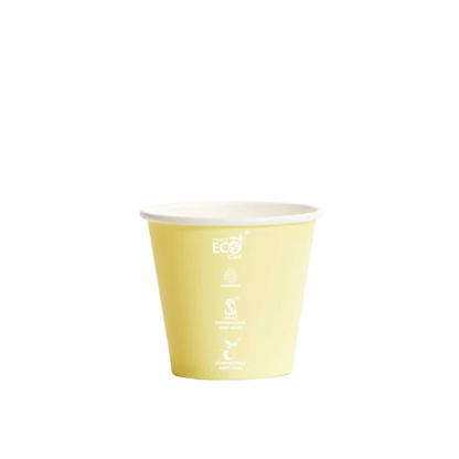 8oz Truly Eco Pastel AS5810 home compostable coffee cup with aqueous coating by Natureware