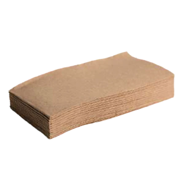 Kraft premium quilted GT dinner napkin 400x400mm FSC Mix certified for fine dining and events by Natureware

