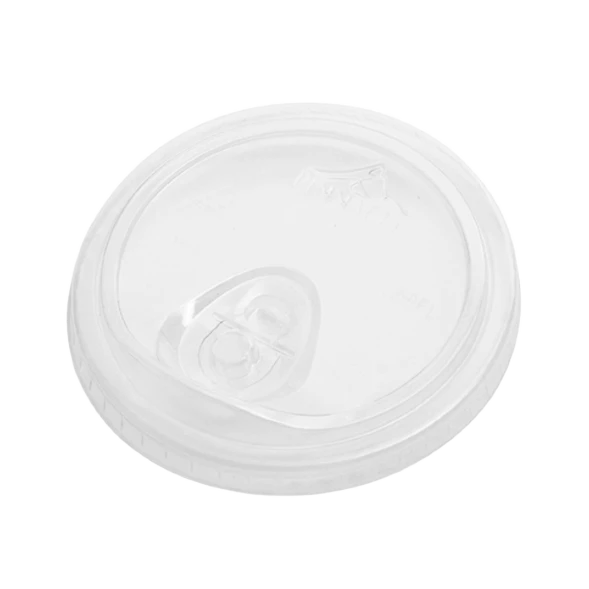 Recycleway 98mm rPET strawless sip lid with 80% recycled content, fits 14oz-24oz cold beverage cups by Natureware